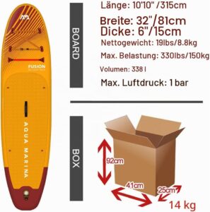 Aqua Marina Aufblasbare Stand Up Paddle Boards (iSUP) ? Komplett-Sets f?r Erwachsene