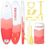 HUIIKE Stand Up Paddling Board mit Zubehör, Paddel, Finnen, Pumpe. Paddle Sup Board Aufblasbar Hohe Stabilität und Widerstandsfähigkeit. 305 x 84 x 15 cm, Belastbar bis 130 kg
