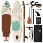 SUP Board Set, Stand Up Paddling Board Aufblasbar, 320cm 335cm stabil für Erwachsene bis 150 kg mit kompletten Zubehör Surfbrett für Anfänger