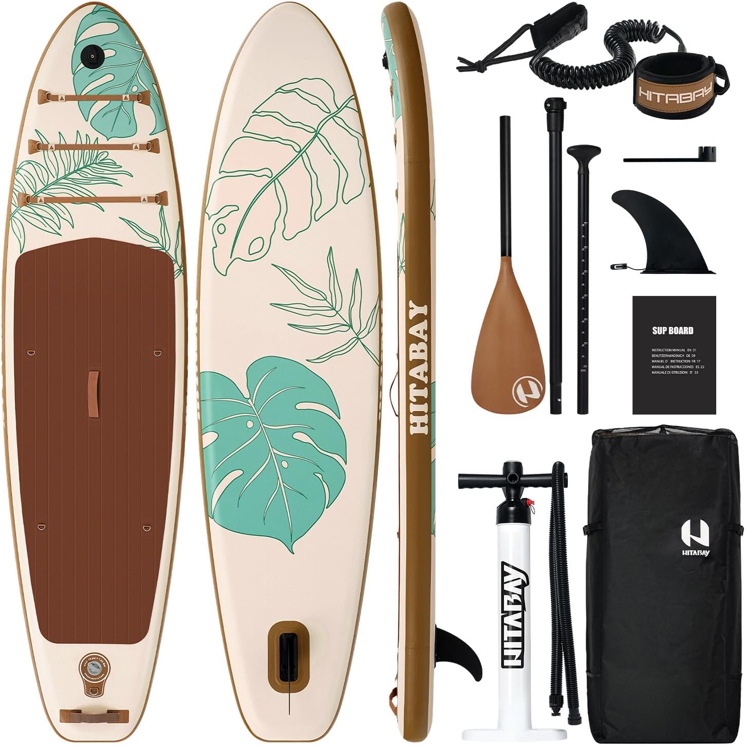 713Lqa8NBkL._AC_SL1500 SUP Board Set, Stand Up Paddling Board Aufblasbar, 320cm 335cm stabil für Erwachsene bis 150 kg mit kompletten Zubehör Surfbrett für Anfänger