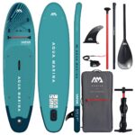 Aqua Marina Vapor SUP Aufblasbares Stand Up Paddle Board mit Paddel, Leine, Magic Rucksack und Double Action Pumpe