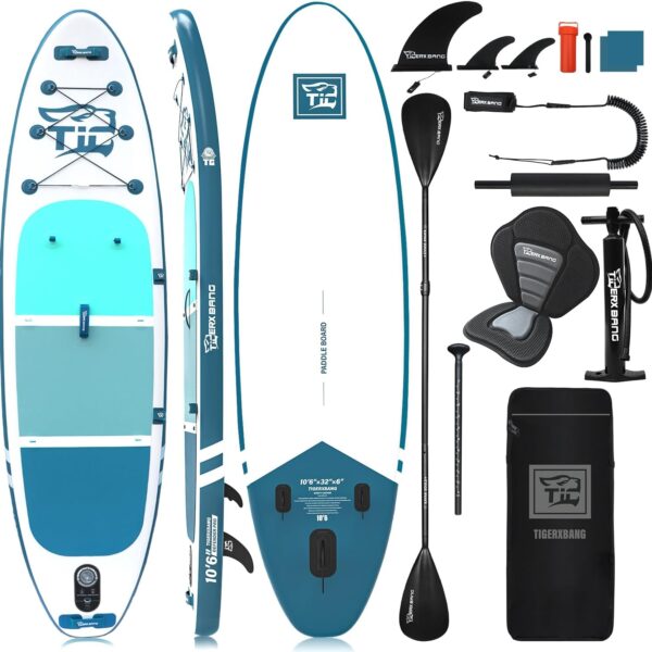 TIGERXBANG SUP Boards Stand Up Paddling Board, aufblasbare Paddle-Boards Defender-Pro-Kollektion
