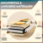 Portal Stand Up Paddle Board, 10'6x33x6 Aufblasbare Paddle Boards mit SUP-Zubehör inklusive Tragetasche, Handpumpe, Paddel, Leine, Flosse, Reparaturset, wasserdichte Handyhülle