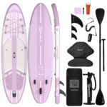 TIGERXBANG Aufblasbares Stand-Up-Paddle-Board mit Zubehör 335 × 86 × 15 cm, SUP Board für Erwachsene, Kollektion Shadow