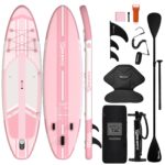 TIGERXBANG Aufblasbares Stand-Up-Paddle-Board mit Zubehör 335 × 86 × 15 cm, SUP Board für Erwachsene, Kollektion Shadow