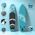 FBSPORT Aufblasbares SUP Board, Stand Up Paddling Board, Aufblasbare Stand Up Paddle Board für Stand-Up Paddling 15CM Dick, Surfbrett Kit mit Verstellbares Aluminium SUP Paddel+Pumpe
