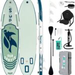FunWater Stand Up Paddling Board 320 cm & 350 cm–SUP für 2 Personen/Familien,mit komplettem Zubehör,Doppellagiges PVC,anfängerfreundlich,Aufblasbares Paddle Board für Erwachsene & Einsteiger