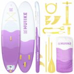 HUIIKE Stand Up Paddling Board mit Zubehör, Paddel, Finnen, Pumpe. Paddle Sup Board Aufblasbar Hohe Stabilität und Widerstandsfähigkeit. 305 x 84 x 15 cm, Belastbar bis 130 kg