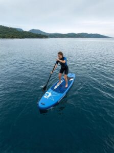 CRESSI seit 1946 - Ultra Isup/Kayak Set - Aufblasbares SUP Board für Erwachsene Große Stabilität Strapazierfähigkeit Komplett Zubehör Paddel Flosse Pumpe Leine Tasche_320x81x15 cm Max 130 kg