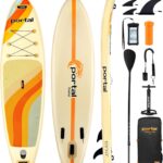 Portal Stand Up Paddle Board, 10'6x33x6 Aufblasbare Paddle Boards mit SUP-Zubehör inklusive Tragetasche, Handpumpe, Paddel, Leine, Flosse, Reparaturset, wasserdichte Handyhülle