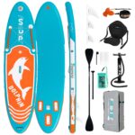 FunWater Stand Up Paddling Board 320 cm & 350 cm–SUP für 2 Personen/Familien,mit komplettem Zubehör,Doppellagiges PVC,anfängerfreundlich,Aufblasbares Paddle Board für Erwachsene & Einsteiger
