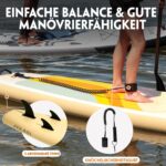 Portal Stand Up Paddle Board, 10'6x33x6 Aufblasbare Paddle Boards mit SUP-Zubehör inklusive Tragetasche, Handpumpe, Paddel, Leine, Flosse, Reparaturset, wasserdichte Handyhülle