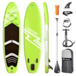 FBSPORT Aufblasbares SUP Board, Stand Up Paddling Board, Aufblasbare Stand Up Paddle Board für Stand-Up Paddling 15CM Dick, Surfbrett Kit mit Verstellbares Aluminium SUP Paddel+Pumpe