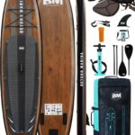 BEYOND MARINA Sup Board, Stand Up Paddling Board, Paddle Board, Aufblasbares Paddleboard Surfboard Wassersport, Max 200kg, Sitz, 2-in-1 Paddel, Pumpe, Rucksack, Leash, 320 x81 x15CM