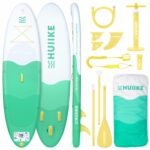 HUIIKE Stand Up Paddling Board mit Zubehör, Paddel, Finnen, Pumpe. Paddle Sup Board Aufblasbar Hohe Stabilität und Widerstandsfähigkeit. 305 x 84 x 15 cm, Belastbar bis 130 kg