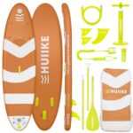 HUIIKE Stand Up Paddling Board mit Zubehör, Paddel, Finnen, Pumpe. Paddle Sup Board Aufblasbar Hohe Stabilität und Widerstandsfähigkeit. 305 x 84 x 15 cm, Belastbar bis 130 kg