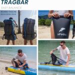 UPWELL Premium Stand Up Paddling Board Aufblasbar, SUP Board Set mit Sitz, 204kg Tragkraft für 2 Personen, Komplettes Zubehör inkl. Verstellbarem Paddel für Anfänger