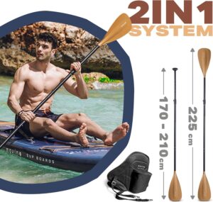 MOVINO Garda Allround 10’10" (330x81x15cm) 2in1 SUP Stand Up Paddling Board Set Aufblasbares Standup Paddle Board Leicht Sup Boards Und Zubehör Wasser Sport Welded Rail bis 150 kg