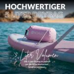 NOARD SUP Board aufblasbar Double-Layer-Dropstitch 326 cm bis 140 kg | Komplett-Set inklusive Paddel, Doppelhub-Pumpe, Rucksack, Leash und Drybag