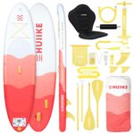 HUIIKE Stand Up Paddling Board mit Zubehör, Paddel, Finnen, Pumpe. Paddle Sup Board Aufblasbar Hohe Stabilität und Widerstandsfähigkeit. 305 x 84 x 15 cm, Belastbar bis 130 kg
