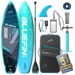 Bluefin Cruise 10'8 aufblasbares Paddleboard | Premium-SUP-Paket & Zubehör | Rutschfestes Deckpad & leicht | 6' Dickes Allround-SUP-Paddleboard | Stand-up-Board für Erwachsene & Jugendliche