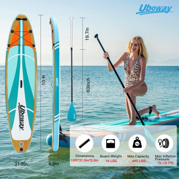 Signstek Stand Up Paddling Board Aufblasbares SUP Board Set Aufblasbar Paddle Surfboard Stabiles Leichtgewicht Komplettes Zubehör