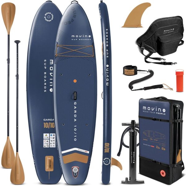 MOVINO Garda Allround 10’10" (330x81x15cm) 2in1 SUP Stand Up Paddling Board Set Aufblasbares Standup Paddle Board Leicht Sup Boards Und Zubehör Wasser Sport Welded Rail bis 150 kg