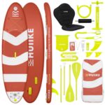 HUIIKE Stand Up Paddling Board mit Zubehör, Paddel, Finnen, Pumpe. Paddle Sup Board Aufblasbar Hohe Stabilität und Widerstandsfähigkeit. 305 x 84 x 15 cm, Belastbar bis 130 kg