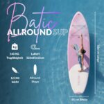 NOARD SUP Board aufblasbar Double-Layer-Dropstitch 326 cm bis 140 kg | Komplett-Set inklusive Paddel, Doppelhub-Pumpe, Rucksack, Leash und Drybag