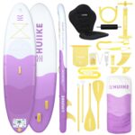 HUIIKE Stand Up Paddling Board mit Zubehör, Paddel, Finnen, Pumpe. Paddle Sup Board Aufblasbar Hohe Stabilität und Widerstandsfähigkeit. 305 x 84 x 15 cm, Belastbar bis 130 kg