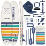HUIIKE Stand Up Paddling Board mit Zubehör, Paddel, Finnen, Pumpe. Paddle Sup Board Aufblasbar Hohe Stabilität und Widerstandsfähigkeit. 305 x 84 x 15 cm, Belastbar bis 130 kg