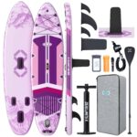 ZLX Stand Up Paddling Board 350x89cm,SUP Board Set,Stand Up Paddle mit Einzigartige Mittelfinne,Rutschfester Deckpad,Standup Paddle Board 250kg Tragkraft,für Erwachsene,Anfänger,alle Könnensstufen