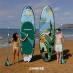 HUIIKE Stand Up Paddling Board mit Zubehör, Paddel, Finnen, Pumpe. Paddle Sup Board Aufblasbar Hohe Stabilität und Widerstandsfähigkeit. 305 x 84 x 15 cm, Belastbar bis 130 kg
