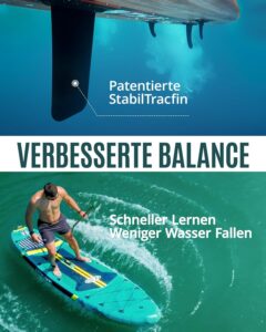 ZLX Stand Up Paddling Board 350x89cm,SUP Board Set,Stand Up Paddle mit Einzigartige Mittelfinne,Rutschfester Deckpad,Standup Paddle Board 250kg Tragkraft,für Erwachsene,Anfänger,alle Könnensstufen