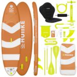 HUIIKE Stand Up Paddling Board mit Zubehör, Paddel, Finnen, Pumpe. Paddle Sup Board Aufblasbar Hohe Stabilität und Widerstandsfähigkeit. 305 x 84 x 15 cm, Belastbar bis 130 kg