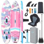 ZLX Stand Up Paddling Board 350x89cm,SUP Board Set,Stand Up Paddle mit Einzigartige Mittelfinne,Rutschfester Deckpad,Standup Paddle Board 250kg Tragkraft,für Erwachsene,Anfänger,alle Könnensstufen