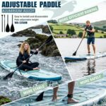 FunWater Stand Up Paddling Board 320 cm & 350 cm–SUP für 2 Personen/Familien,mit komplettem Zubehör,Doppellagiges PVC,anfängerfreundlich,Aufblasbares Paddle Board für Erwachsene & Einsteiger