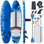 ZLX Stand Up Paddling Board 350x89cm,SUP Board Set,Stand Up Paddle mit Einzigartige Mittelfinne,Rutschfester Deckpad,Standup Paddle Board 250kg Tragkraft,für Erwachsene,Anfänger,alle Könnensstufen