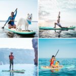 NACATIN 320cm (10ft 6in) aufblasbares SUP Board mit Sitz für Erwachsene, Stand Up Paddling Board mit Doppelpaddel, Kajaksitz, Rucksack, Tragegurt, Trockentasche, Reparaturset, für See, Fluss, Yoga