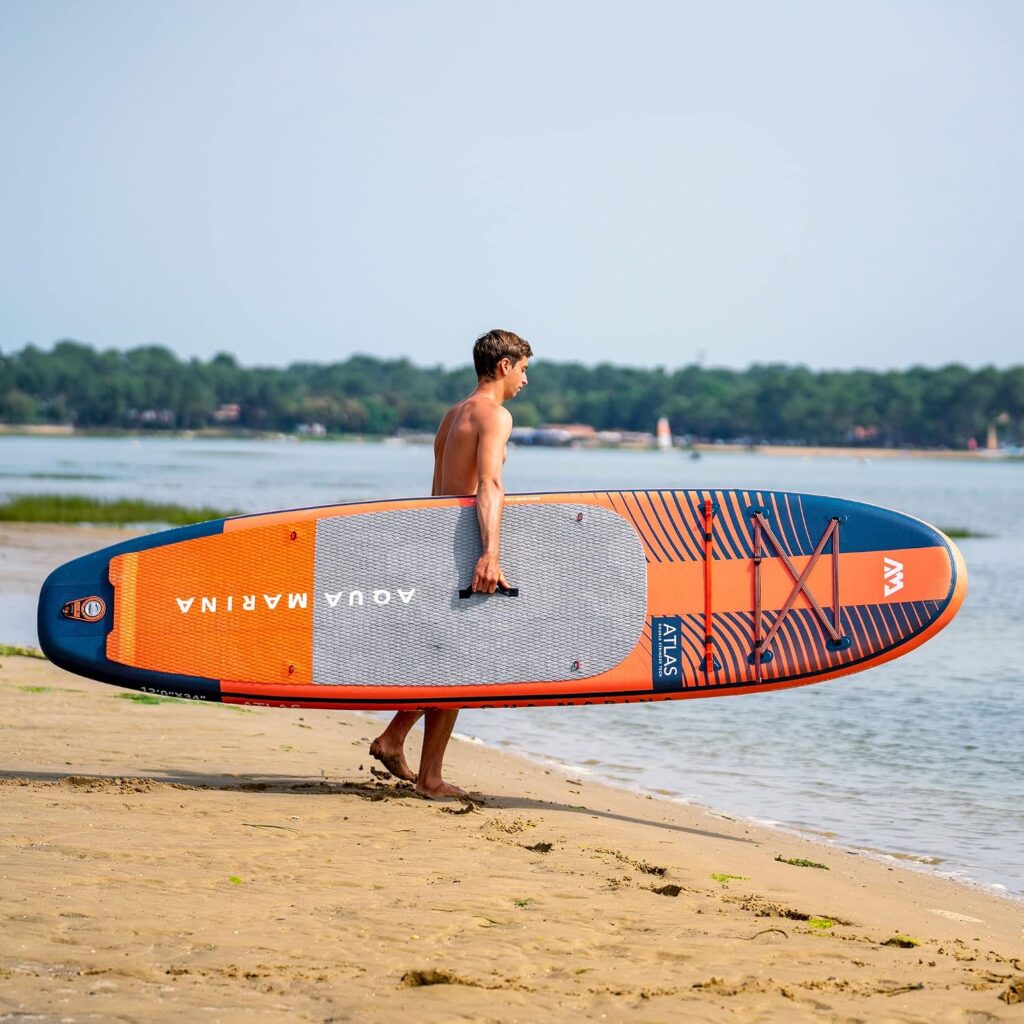 Aqua Marina Atlas 3.6 m Premium Aufblasbares Stand Up Paddle Board (iSUP) Paket, 366cm Länge