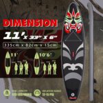 FEATH-R-LITE Aufblasbares Stand Up Paddle Board SUP mit Paddleboard Zubehör, Multifunktionale Paddle Boards Rutschfestes Deck Design für Erwachsene und Jugendliche
