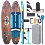 ZLX Stand Up Paddling Board 350x89cm,SUP Board Set,Stand Up Paddle mit Einzigartige Mittelfinne,Rutschfester Deckpad,Standup Paddle Board 250kg Tragkraft,für Erwachsene,Anfänger,alle Könnensstufen