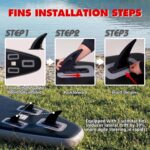 FEATH-R-LITE Aufblasbares Stand Up Paddle Board SUP mit Paddleboard Zubehör, Multifunktionale Paddle Boards Rutschfestes Deck Design für Erwachsene und Jugendliche