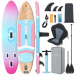 ZLX Stand Up Paddling Board 350x89cm,SUP Board Set,Stand Up Paddle mit Einzigartige Mittelfinne,Rutschfester Deckpad,Standup Paddle Board 250kg Tragkraft,für Erwachsene,Anfänger,alle Könnensstufen