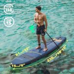 MOVINO Garda Allround 10’10" (330x81x15cm) 2in1 SUP Stand Up Paddling Board Set Aufblasbares Standup Paddle Board Leicht Sup Boards Und Zubehör Wasser Sport Welded Rail bis 150 kg