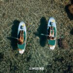 HUIIKE Stand Up Paddling Board mit Zubehör, Paddel, Finnen, Pumpe. Paddle Sup Board Aufblasbar Hohe Stabilität und Widerstandsfähigkeit. 305 x 84 x 15 cm, Belastbar bis 130 kg