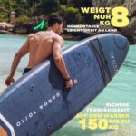 MOVINO Garda Allround 10’10" (330x81x15cm) 2in1 SUP Stand Up Paddling Board Set Aufblasbares Standup Paddle Board Leicht Sup Boards Und Zubehör Wasser Sport Welded Rail bis 150 kg