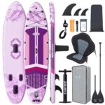 ZLX Stand Up Paddling Board 350x89cm,SUP Board Set,Stand Up Paddle mit Einzigartige Mittelfinne,Rutschfester Deckpad,Standup Paddle Board 250kg Tragkraft,für Erwachsene,Anfänger,alle Könnensstufen
