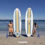 HUIIKE Stand Up Paddling Board mit Zubehör, Paddel, Finnen, Pumpe. Paddle Sup Board Aufblasbar Hohe Stabilität und Widerstandsfähigkeit. 305 x 84 x 15 cm, Belastbar bis 130 kg
