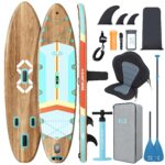 ZLX Stand Up Paddling Board 350x89cm,SUP Board Set,Stand Up Paddle mit Einzigartige Mittelfinne,Rutschfester Deckpad,Standup Paddle Board 250kg Tragkraft,für Erwachsene,Anfänger,alle Könnensstufen
